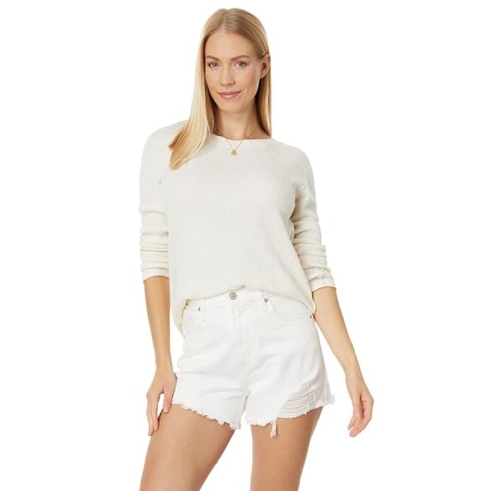 Levi's Original White High Waisted Mom Jean Shorts New Size 25 - Picture 2 of 8